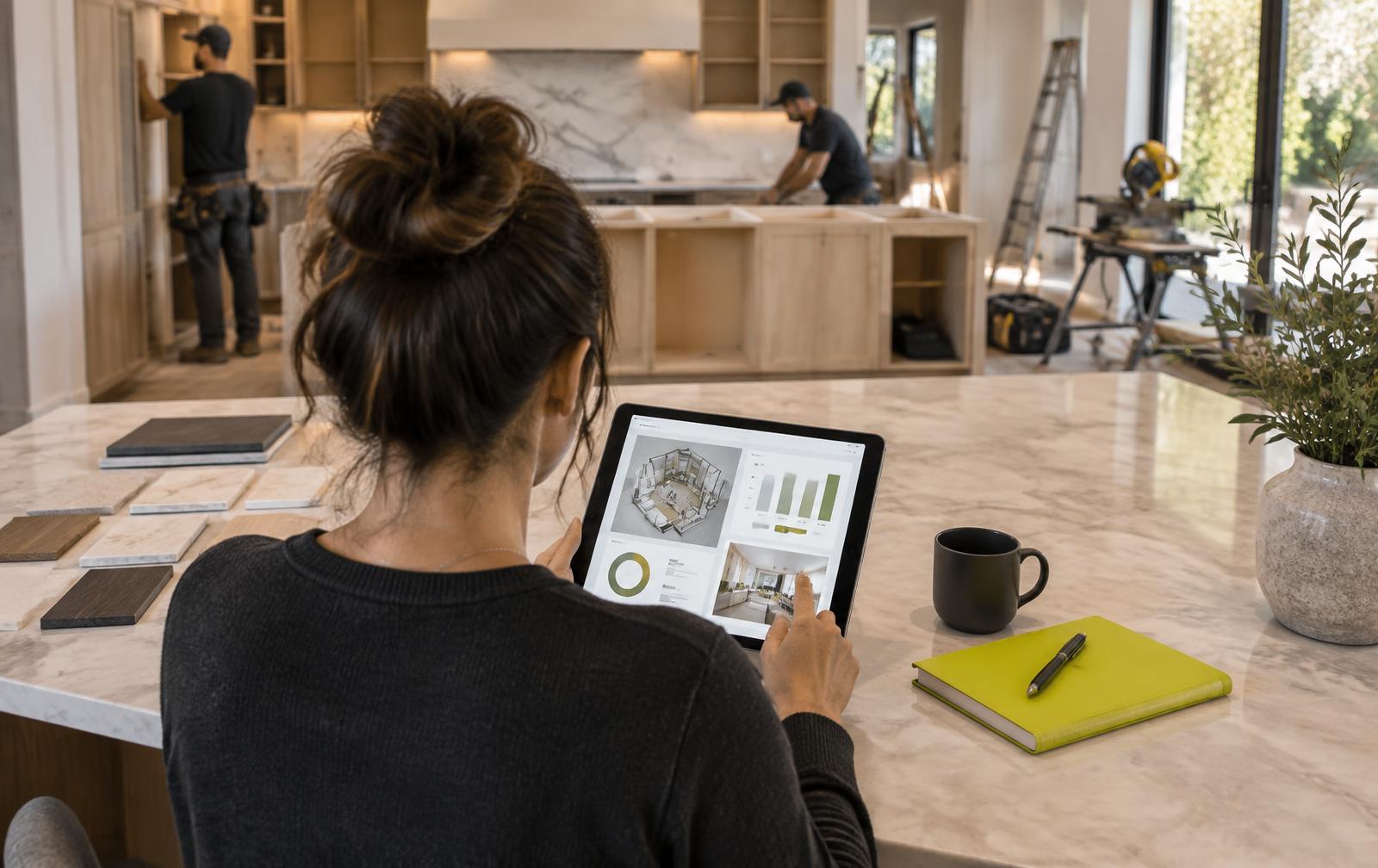 A homeowner managing an active renovation